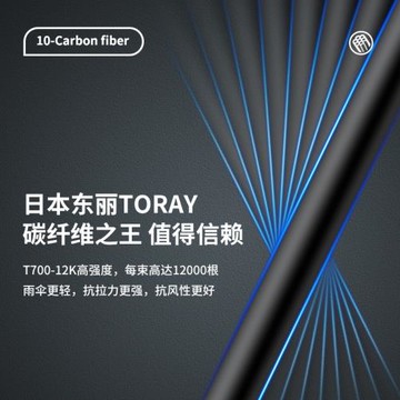 貝詩110g碳纖維100cm超輕便攜加大晴雨兩用防曬防紫外線鉛筆雨傘