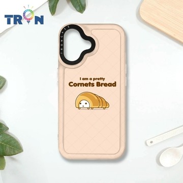 TRON IPHONE 16 螺旋捲麵包君小情緒系列 MAGSAFE 磁吸 防摔 太空殼 透白 手機殼