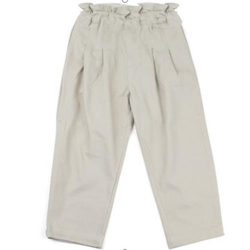 ei童裝女童休閑長褲春季款花苞邊褲子親子裝