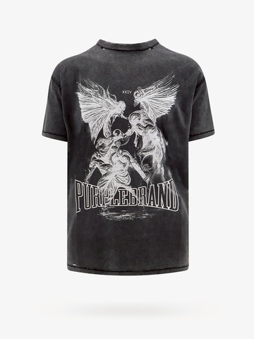 Cotton t-shirt with print on the front - PURPLE BRAND - gender_Man