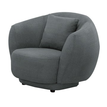 文創集 納莉泰迪絨布單人座沙發椅(二色可選)-95x90x74cm免組