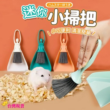 【12H發貨 滿額免運】小掃把 倉鼠掃便器 迷你掃把 小掃把畚箕 寵物掃把 寵物小掃把 寵物清潔掃把 桌面清潔 桌面掃把