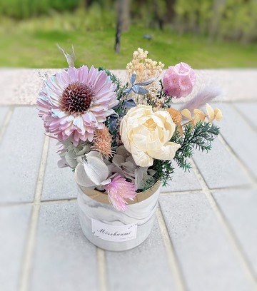 Miss 花謎 溫暖你的心 藍紫太陽花桌花盆花開幕花禮喬遷 Pinkoi 設計購物網站 Line購物