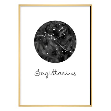 菠蘿選畫所 射手座 Sagittarius 木色 1個  42 x 59.4cm