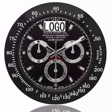 Fashion wall clock源頭廠家批發14寸金屬外殼迪通拿手表掛鐘家用