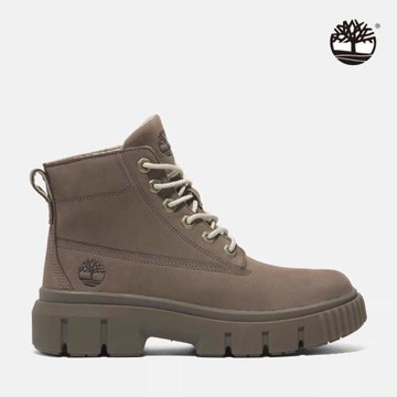 ★零碼出清★Timberland 女款淺棕色 Greyfield 中筒休閒靴│A2FT6EM5 - 紅配綠
