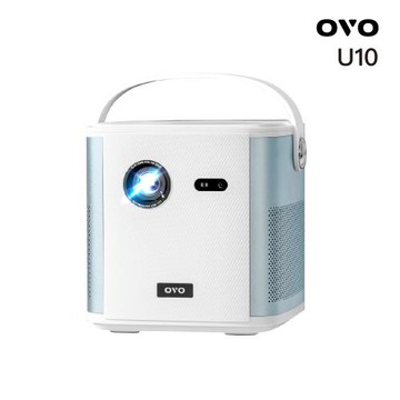 【送OVO影視卡X2】OVO 1080P行動至尊智慧投影機 U10 極光白