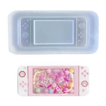 diy流沙貓爪游戲機手工滴膠鑰匙扣樹脂模具樹脂制作硅膠模具