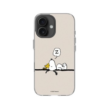 iPhone 16 Clear Case（相機按鈕） 透明 - 史努比 Snoopy - Snoopy Take A Nap