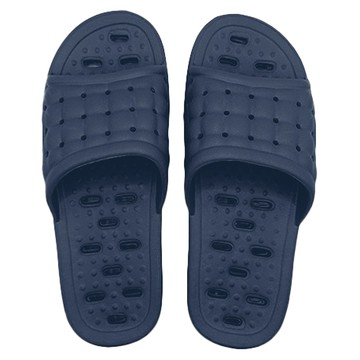 WUWU 復古排水浴室拖  27cm  藍色  1雙