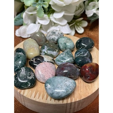 *掘晶*水草瑪瑙滾石 原石 圓滾石 水晶碎石 淨化消磁 能量守護