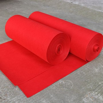 紅地毯一次性結婚店鋪門口開業婚禮展會舞臺婚慶紅毯加厚防滑至哲[DD190109]