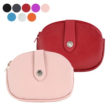 LA BAGAGERIE Demi Lune系列山羊皮半月零錢包(多選色)