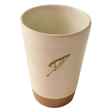 SAWATOUKI 綠葉禪風湯吞杯，精緻陶瓷工藝，耐熱耐用  1個