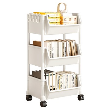 HOUDER 開口移動置物架 無蓋  白色  3層