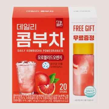 [快速出貨] 韓國 Danongwon 乳酸菌康普茶#血橙 5g*20ea+瓶子
