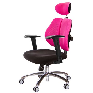 GXG 高背涼感綿 雙背椅 (鋁腳/2D升降扶手)TW-2994 LUA2