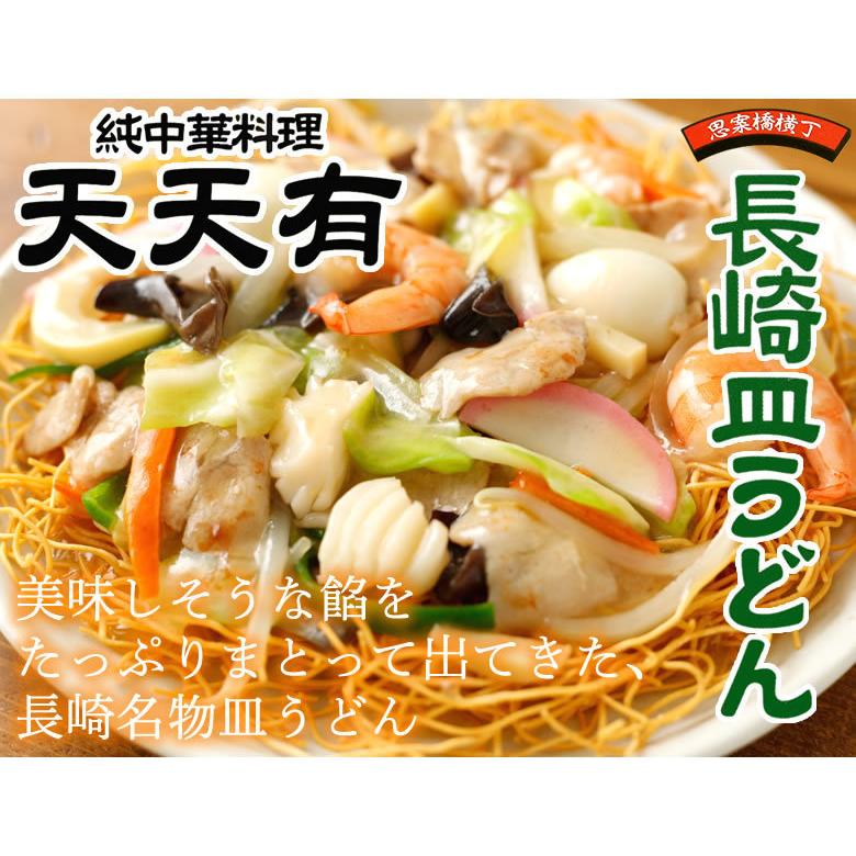 長崎皿うどん 送料無料 純中華料理 天天有 4食 かた焼きそば お取り寄せ ご当地