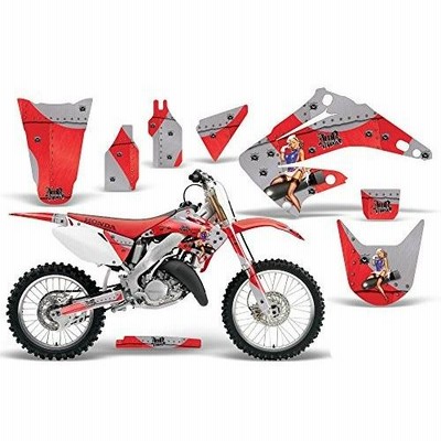 2002???2014?Honda CR 125?/ 250?AMRRACING ATVグラフィックスデカールkit-t-bomber-red