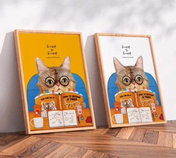想變成老虎的貓咪 / 原創海報 / A4 或 A3 size