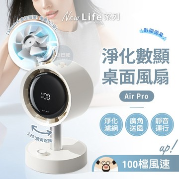 隔日到貨🔥淨化桌面風扇 Air Pro 電風扇 USB風扇 靜音風扇 桌面風扇 高速風扇 桌扇