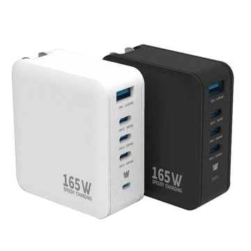 WEPHONE GaN氮化鎵 165W 手機平板筆電快充充電器(附贈出國轉接頭、充電線、收納袋)