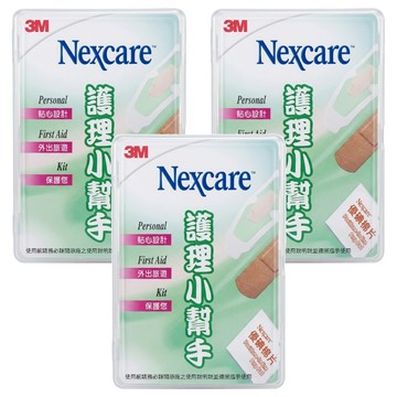 3M Nexcare 護理小幫手隨身包  舒適繃1.9 x 7.6cm + 克林濕防水透氣繃2.6 x 5.7cm  3盒  8片