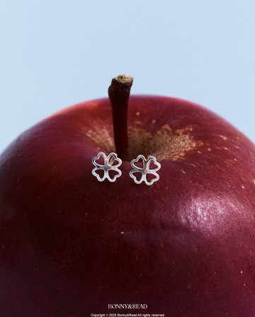 [純銀] 心動小幸運耳環 / Lucky Heart Clover Earring