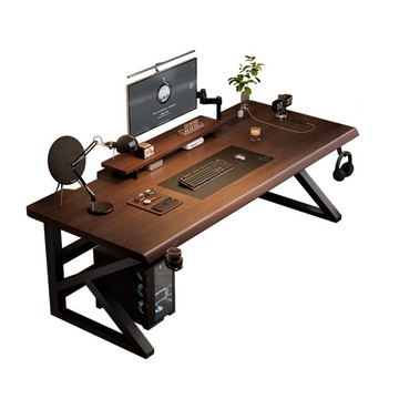 電腦桌/工作桌 北歐簡約加厚電腦桌 120*60*73CM 25MM加厚桌板 穩固X型結構 （書桌 辦公桌 工作桌 電競桌）