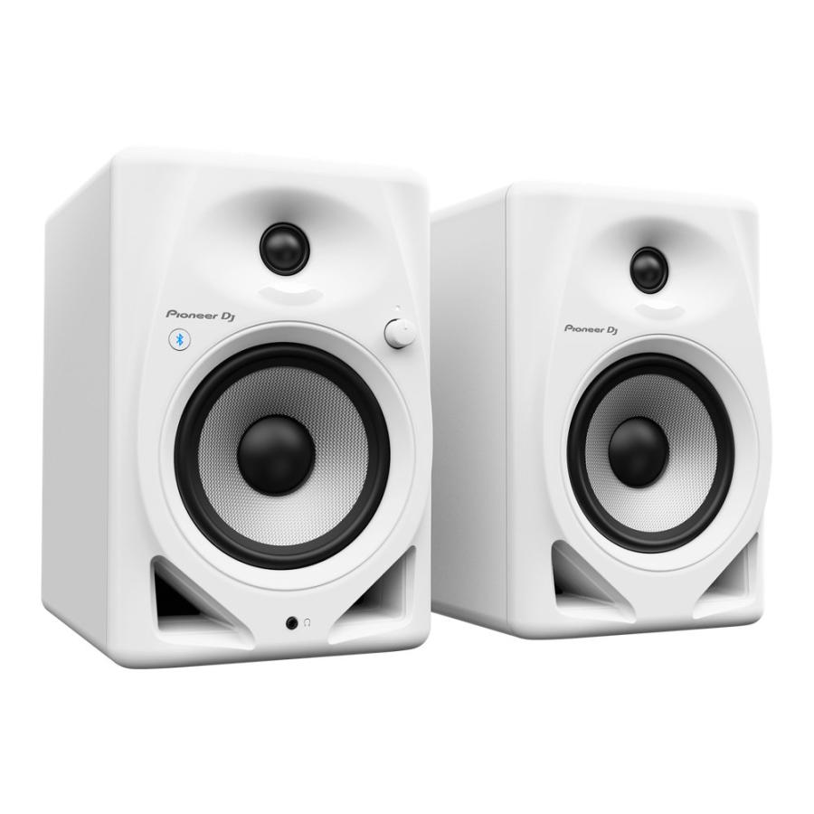 モニタースピーカー Pioneer DJ DM-50D-BT-W White Bluetooth搭載 パワードモニター 1ペア（2台） ホワイト 白 小型 パイオニアDJ