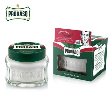 Proraso 涼感 鬍前軟化膏（綠標）鬍前膏 鬍前霜 鬍前乳 鬍子鬍鬚鬍根軟化 男性除毛膏 男士男生刮鬍除毛刮鬍膏 男