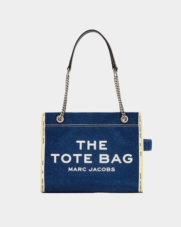 MARC JACOBS 中號丹寧鏈條托特包 -