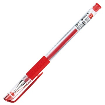 得力Deli中性筆/E6600S/紅色/0.5mm