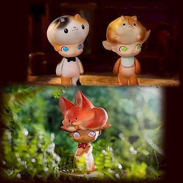 ❰茉莉第一個家❱👑現貨❤️➕預購DIMOO迷途動物系列 小豬 熊貓 兔子 綿羊 刺蝟 狐狸 柴犬 盲盒 盒玩 公仔