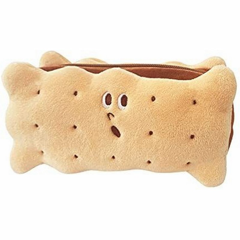 Yuansu ンケース 筆箱 ビスケット型筆入れ ぬいぐるみ 可愛い 文具 小物収納 おもしろい学生小物整理収納バッグ 大容量鉛筆収納 プレゼント ペ 通販 Lineポイント最大get Lineショッピング