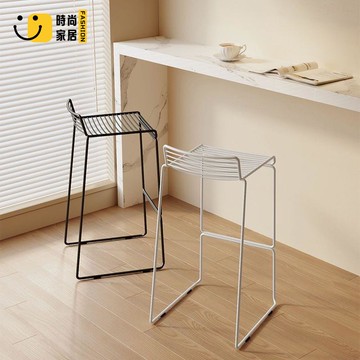 免運 公司貨 吧檯椅 鐵藝椅 高腳椅 餐廳椅 北歐吧臺椅現代簡約靠背鐵藝高腳凳酒吧前臺高椅子輕奢家用高腳椅工廠現貨直銷 售後保障 全館八折 店長新品推薦 5s820