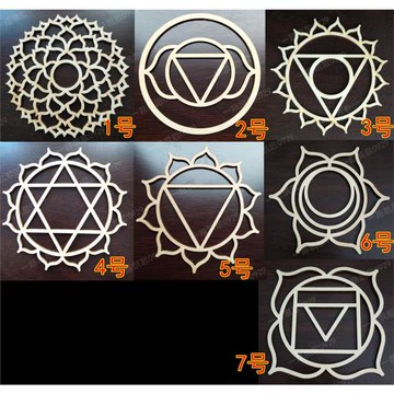 七個款式 木質工藝掛件杯墊擺件裝飾品 1