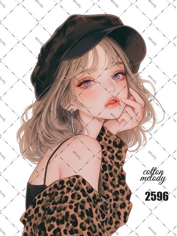 original sticker no.2596 人物貼紙 原創貼紙 原創人物貼紙 裝飾貼紙 cotton melody