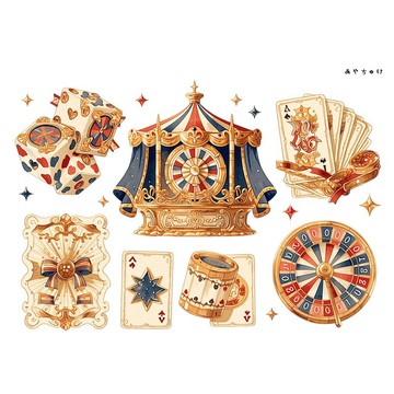 【六月新品】20-134-0263 裁形紙 馬戲團風格