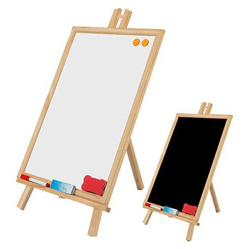雙面磁性黑白板立架 黑板 白板 小畫架 公佈欄 告示牌 居家裝飾 備忘錄 廣告看板【BlueCat】【JC4292】