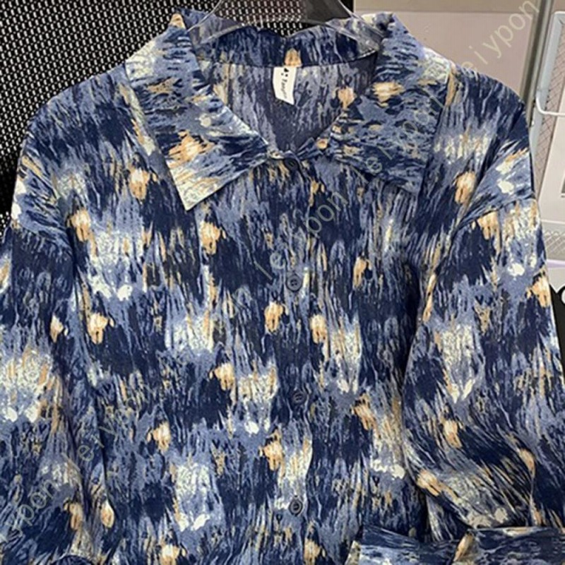 レディース シャツ 長袖 ゆったり アロハシャツ プリント柄 ブラウス おしゃれ 夏服 トップス可愛い 日常 ワイシャツ 長袖 形態安定 ボタンダウン ブラウス レディース シャツ 長袖 ゆったり アロハシャツ プリント柄