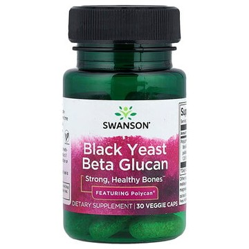 Swanson, 黑酵母 β-葡聚糖，30 粒素食膠囊（每粒膠囊 150 毫克）
