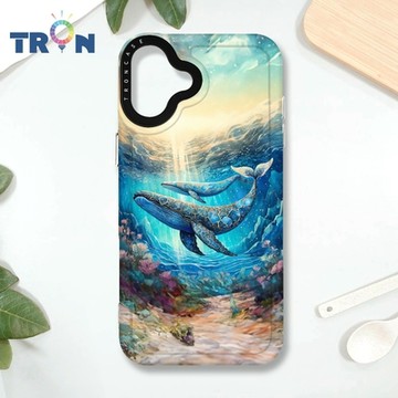 TRON IPHONE 16 PLUS 大海土豪鯨魚系列 MAGSAFE 磁吸 防摔 太空殼 透白 手機殼