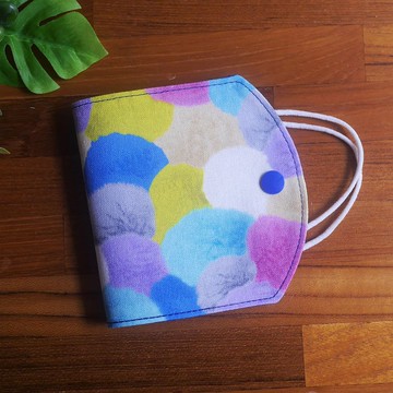 訂製款=口罩暫存套/口罩收納套=台灣棉布=毛球=晴空(共3色)