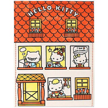 【震撼精品百貨】Hello Kitty 凱蒂貓-HELLO KITTY折疊鏡(甜蜜的家) 震撼日式精品百貨