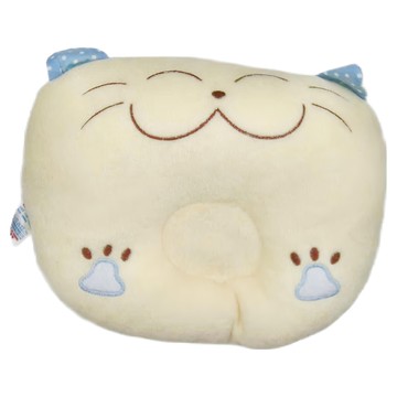 New Star 明日之星 幸福招財貓咪嬰兒枕  27 × 21cm  天空藍