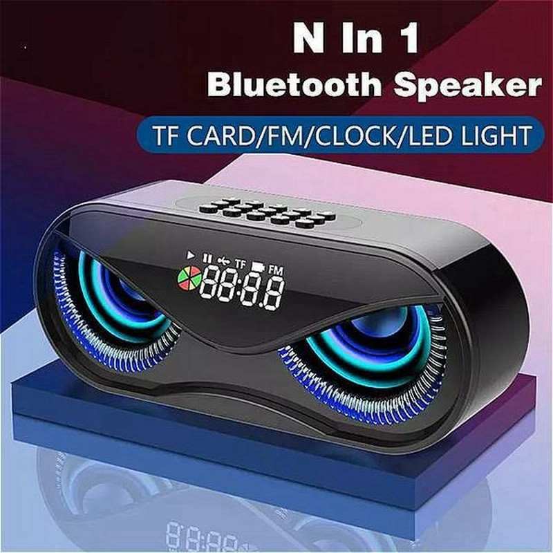 M6 クールフクロウ Bluetooth スピーカー Led フラッシュワイヤレス ベースサブウーファー スピーカー 目覚まし時計 Tfカー 通販 Lineポイント最大get Lineショッピング