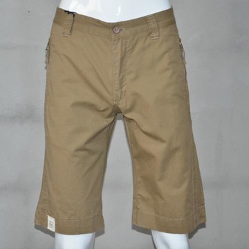 夏裝GY男裝 男士 寬松直筒 純棉 深卡其色 休閑短褲3266