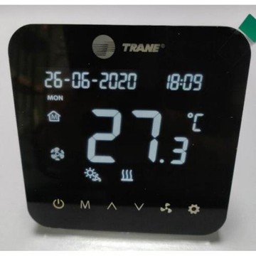 特靈空調面板特靈TM87空調水循環觸摸溫控器空調地暖二合一聯動特