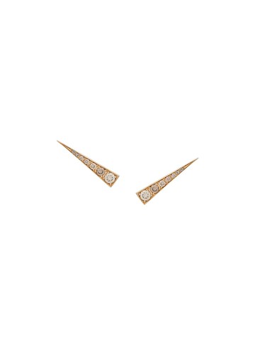 Daou - 18kt yellow gold Spark diamond earrings - women - 18kt Gold/Diamond - One Size
